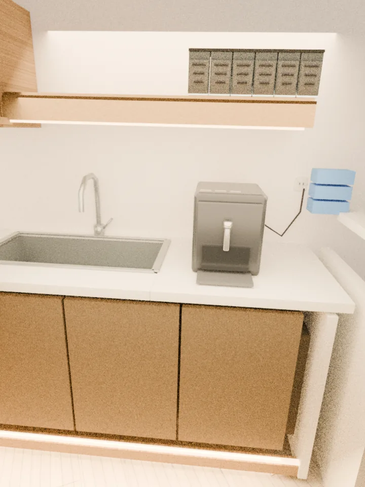 Reconstructed kitchen scene